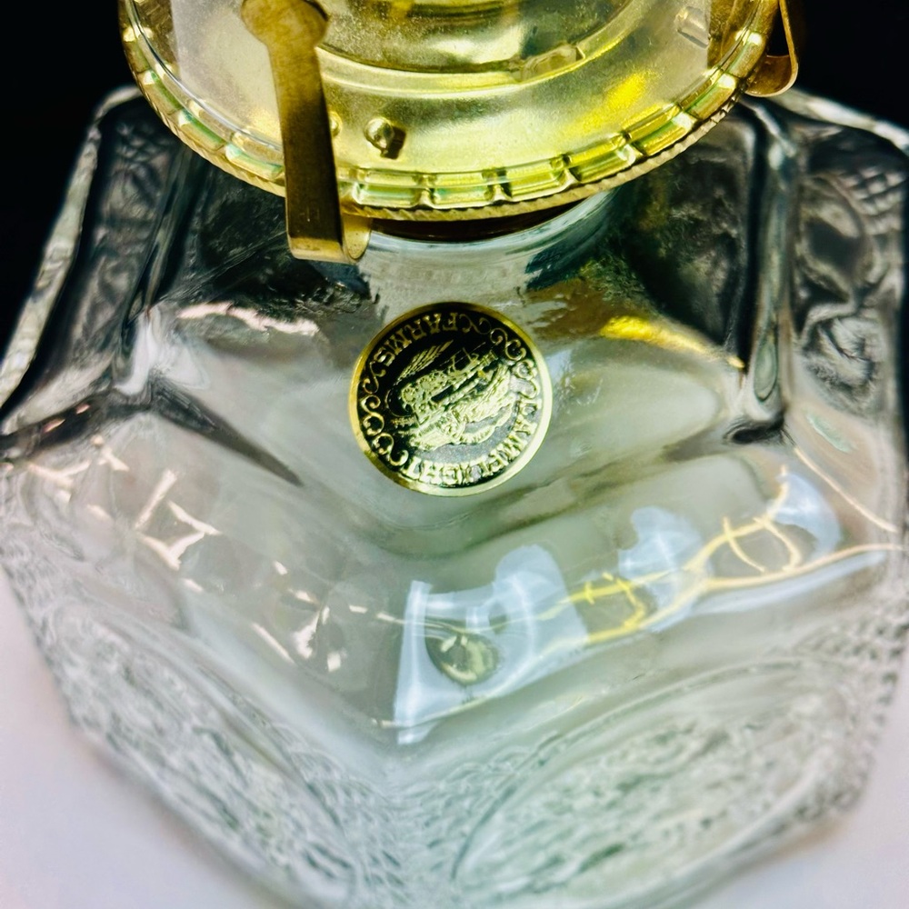 Vintage Lamplight Farms Oil Lamp Kerosene Glass Hexagon Horse & Buggy Heritage - Picture 10 of 10